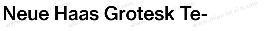 Neue Haas Grotesk Te字体转换